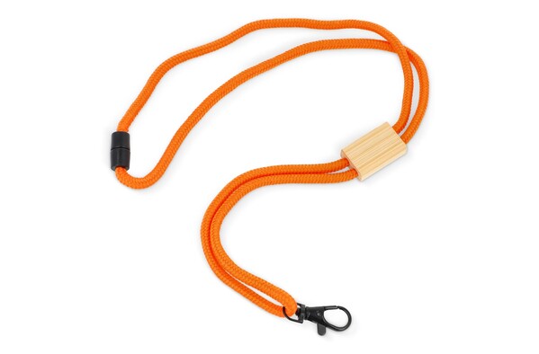 R-PET paracord lanyard - Orange