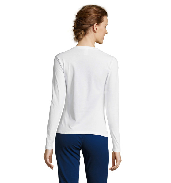 Ženska majica Majestic, bombaž 150g - Bela / 2XL