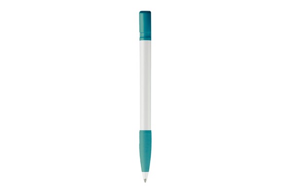Nash ball pen rubber grip hardcolour - White / Turquoise