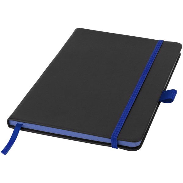 Carnet de notes A5 Colour-edge à couverture rigide - Noir / Bleu royal