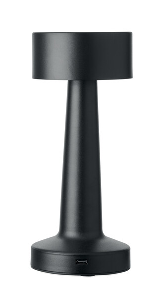 Nabíjateľná železná stolová lampa Hierluz - Čierna