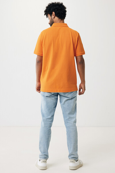 Iqoniq Yosemite recycled cotton pique polo - Orange / L