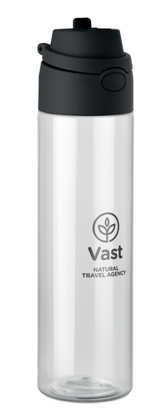RPET fľaša 700ml Toien Klar - Čierna