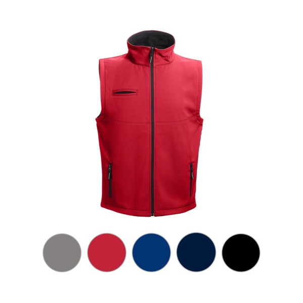 THC BAKU. Unisex softshell vest - Grey / 3XL