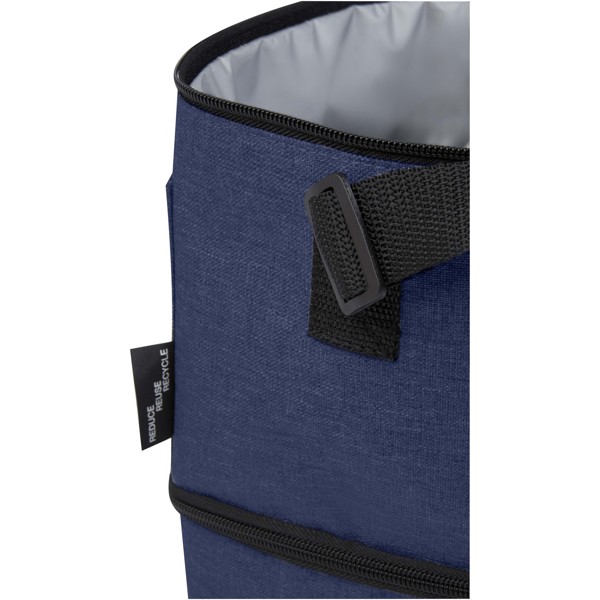 Sac-repas isotherme Tundra en RPET pour 9 canettes 9L - Bleu cobalt