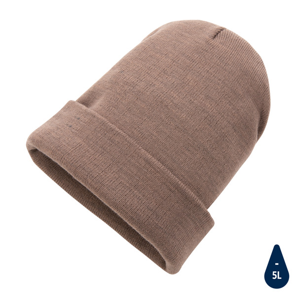 Beanie čapica Impact z Polylana® AWARE™ - Hnedá