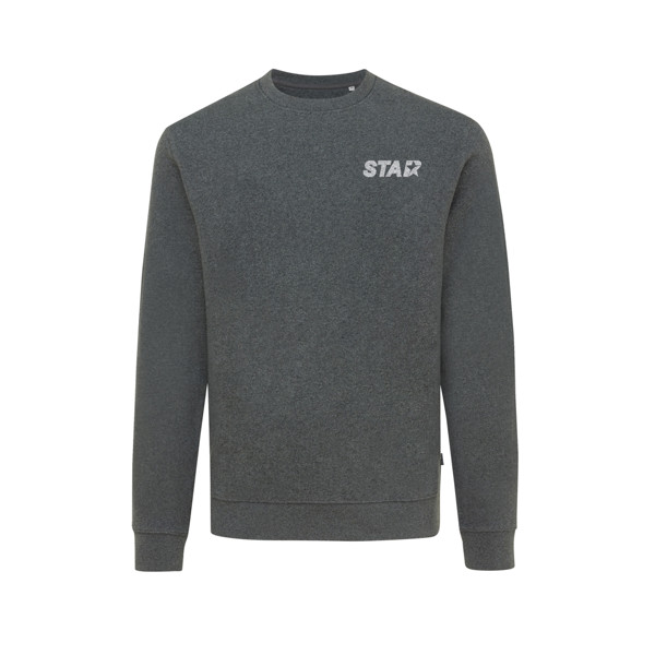 Iqoniq Denali recycled cotton crew neck undyed - Heather Anthracite / XXL