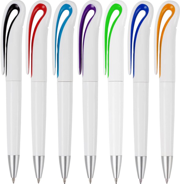 Stylo bille twist en plastique Ibiza - noir