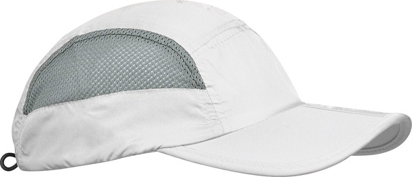 Foldable Sports Cap - White / Grey