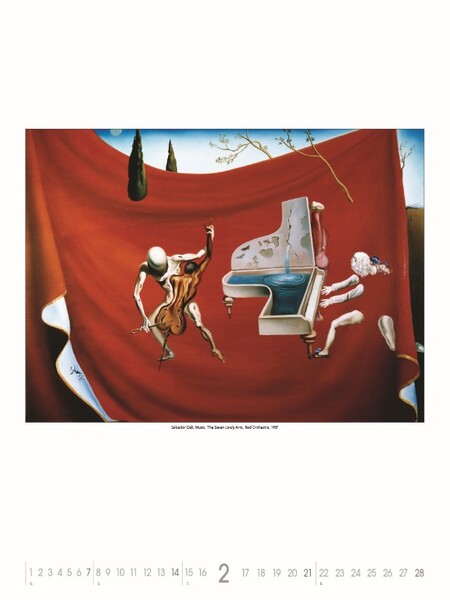 Nástenný Kalendár Salvador Dalí 2027