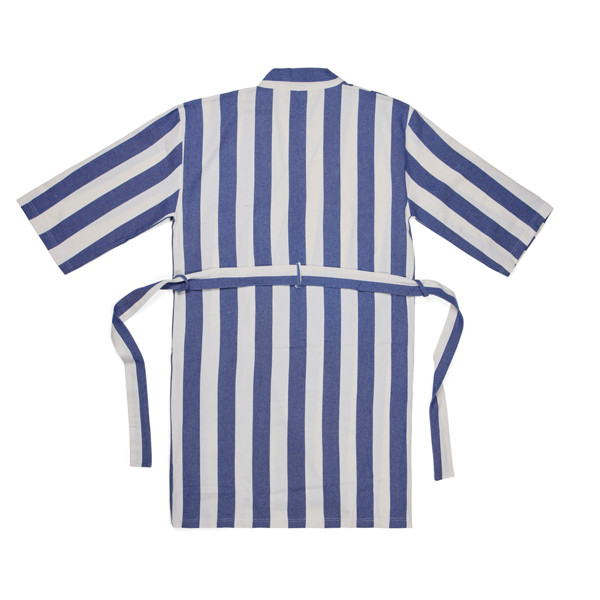 VINGA Peignoir L/XL hammam GRS Ornos - Bleu / Blanc