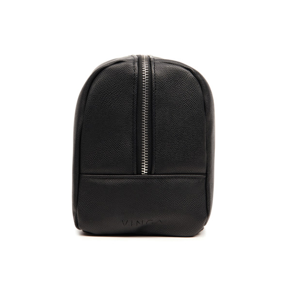 Vinga Bermond toiletry bag recycled PU, 260x180x140mm - Black