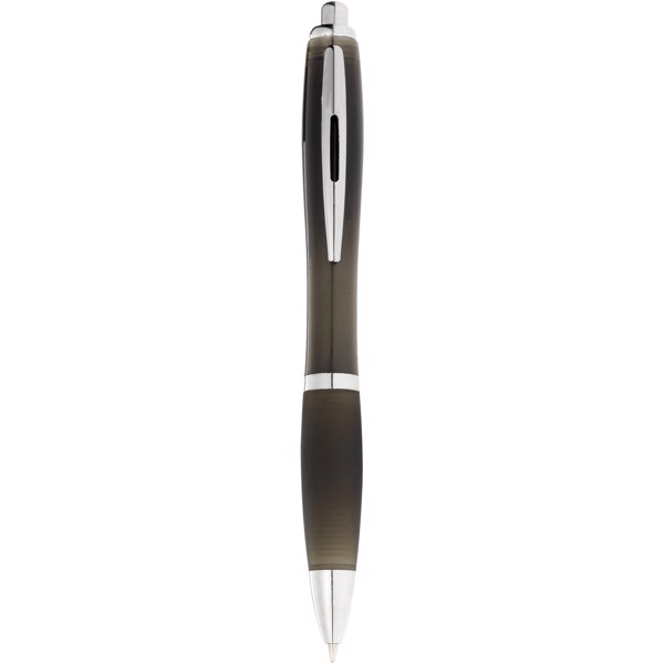 Nash ballpoint pen coloured barrel and black grip (black ink) - Solid Black