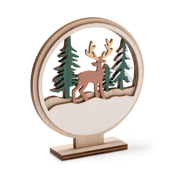 Personalised wooden Christmas decoration with detachable base