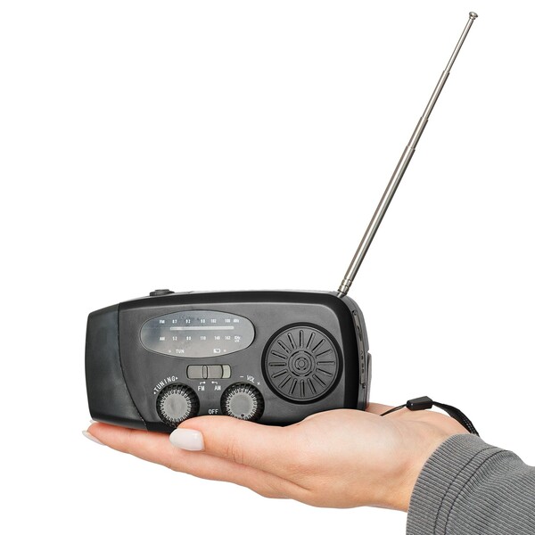 Emergency radio Solan - black