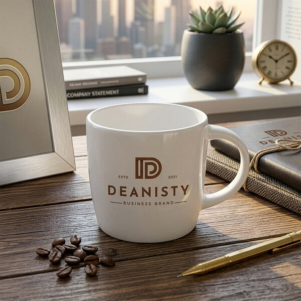 Priročna skodelica iz EU porcelana, 320 g