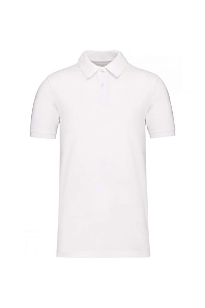 Men's Organic 180 Piqué Polo Shirt - White / XL