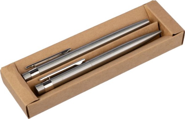 Conjunto de escrita de aço inoxidável reciclado Fritz