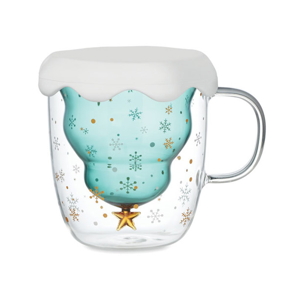 Tasse double paroi en verre Verde