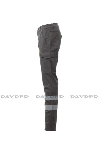 Calça de trabalho Stretch Reflex  - Cinzento Ardósia Marl 