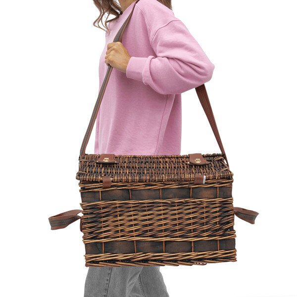 Willow picnic basket for 4 persons SUMMERTIME