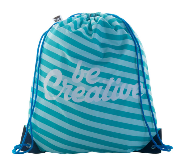 Sac piscine personnalisé CreaDraw Plus RPET - Bleu / Blanc