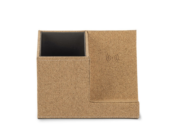 Desk organizer with inductive charger COVBI