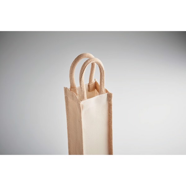 Campo Di Vino jute wine bag, 320 g/m² canvas