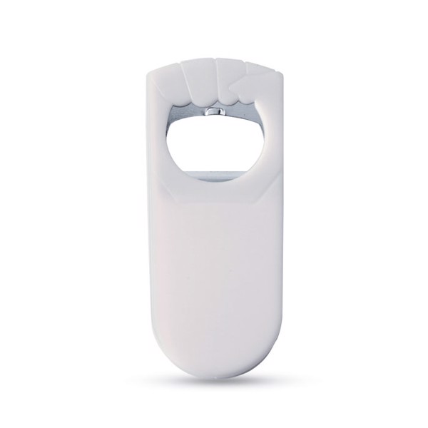 Bottle-opener and sealer Blabby - White