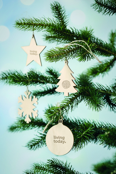 Wooden Tree bauble hanger Baly