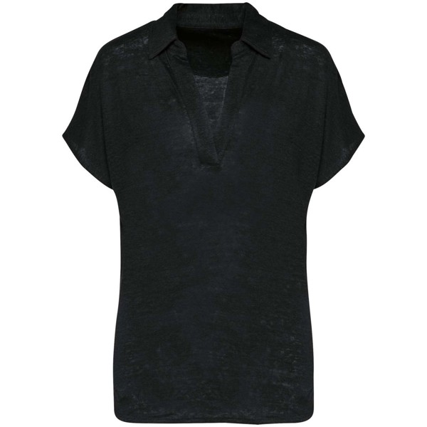 Ladies’ Linen Polo Shirt - XS