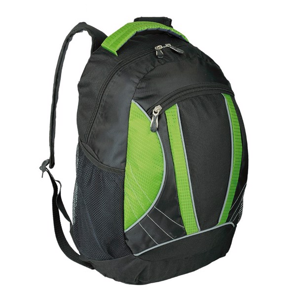 Plecak sportowy El Paso - Zielony / Czarny