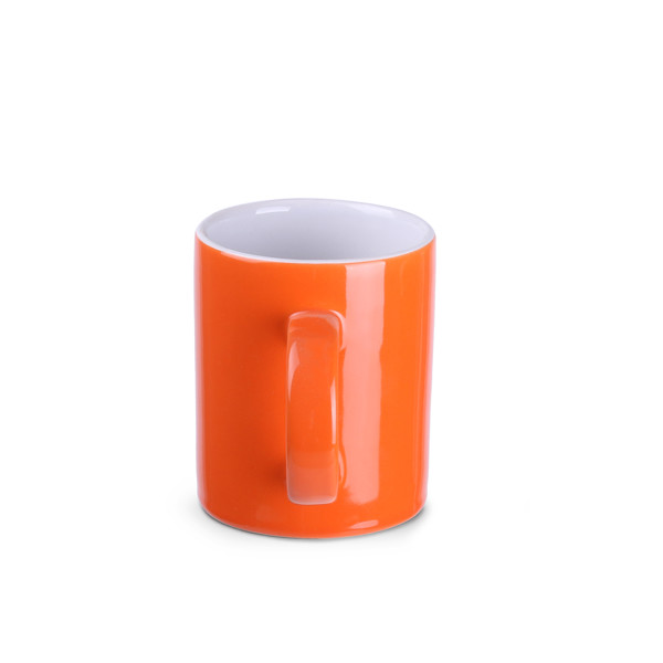 Keramična skodelica Tomek, 210 g, višina 81 mm - Oranžna