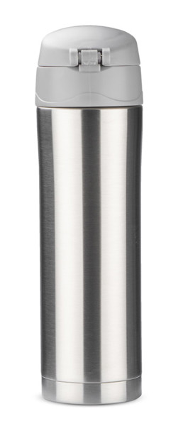 Travel mug LOCK 440 ml - silver