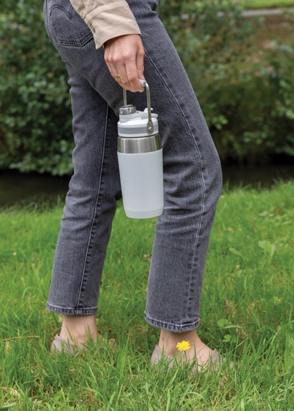 Xd Collection bottle, dual lid, 500ml, vacuum insulated - White