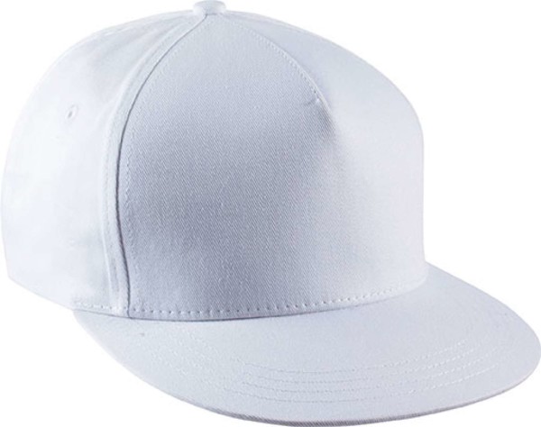 Snapback Cap - 5 Panels - White