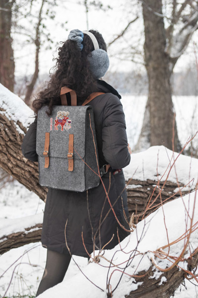 Felt backpack rPET FELT2GO