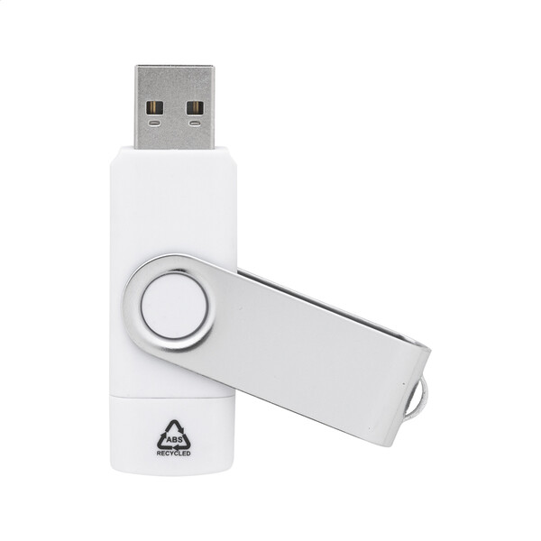 Rabs Otg Usb Memória TwistDrive Plus - Fehér / 8 GB
