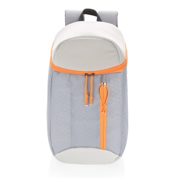 Hiking cooler backpack 10L - Grey / Orange