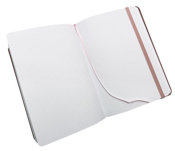 Notes Luxi Tečky - A5 - Lamino - Starorůžová
