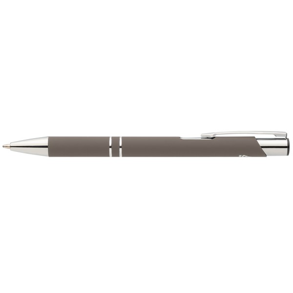 Tres-Chic Recycled Aluminium Chrome Trim Pen - Gunmetal / 4 Colour inkjet