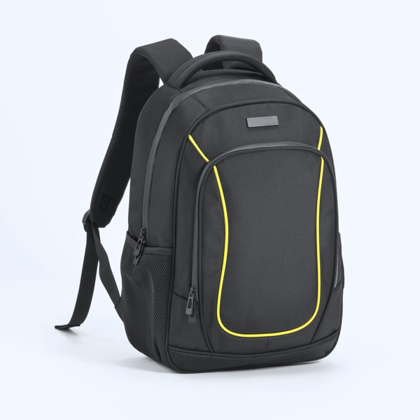 Dynamic Two-Compartment Business Backpack - Yellow