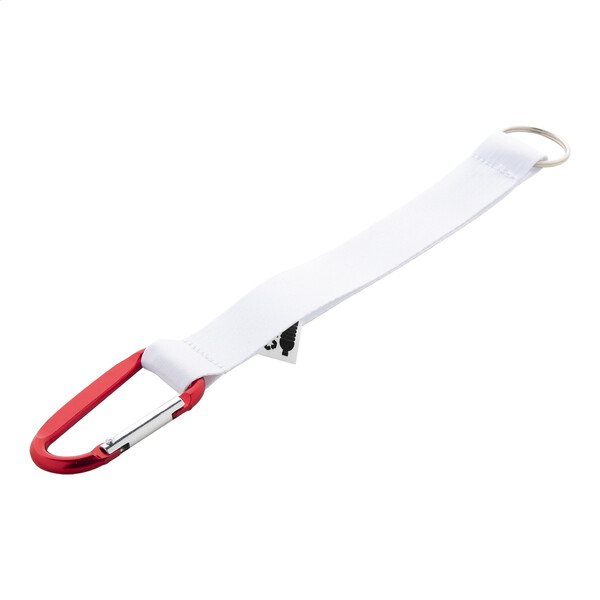 Personalizowany brelok Subiner RPET - Czerwony / Biały