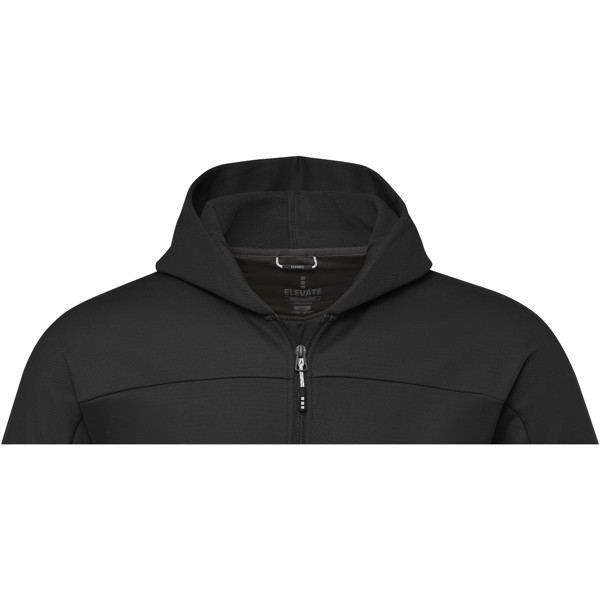 Nubia men's performance full zip knit jacket - Solid Black / 3XL