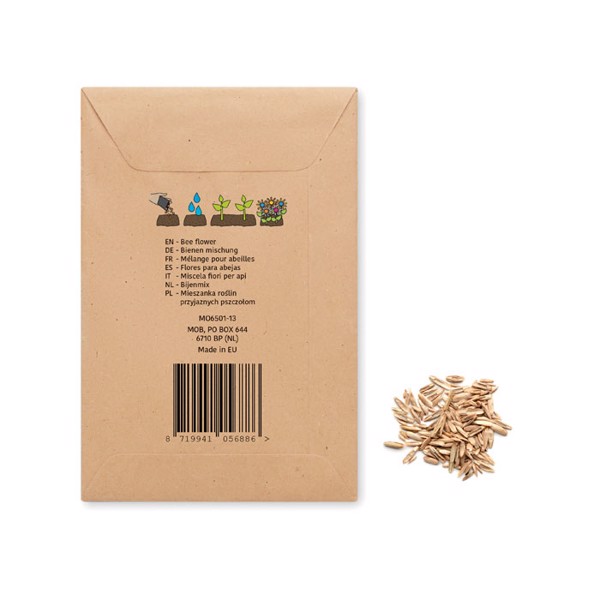 Seedlopebee flower seeds, kraft envelope, 5g