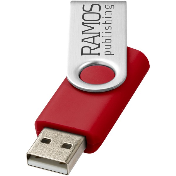 Clé USB 2 Go Rotate-basic - Rouge / Argent