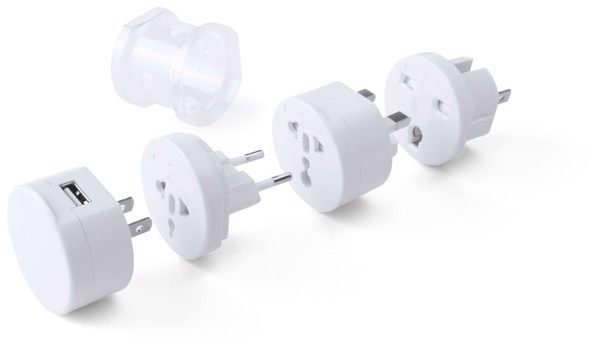 Plug Adapter Tribox - White