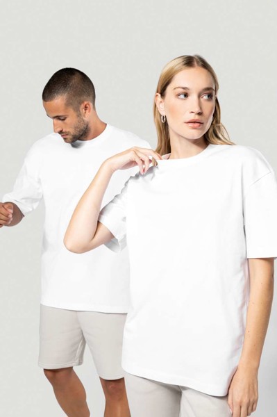 Oversized Short Sleeve Unisex T-Shirt - White / S