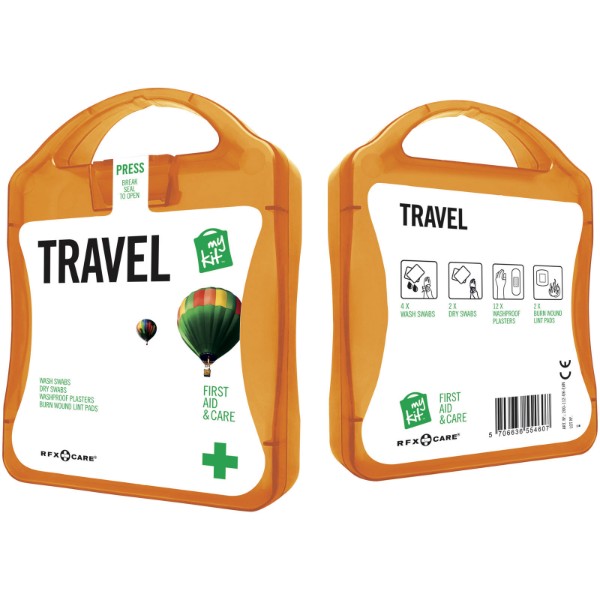 MyKit Travel First Aid Kit - Transparent Orange