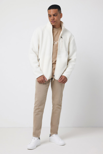 Iqoniq Diran recycled polyester pile fleece jacket - Natural / L